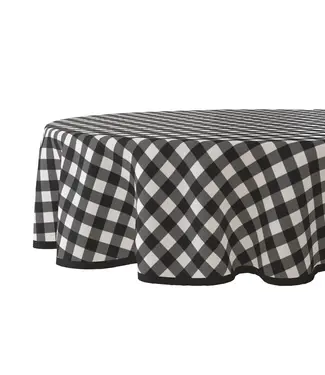pvcTafelzeil rond ruit zwart 160 cm