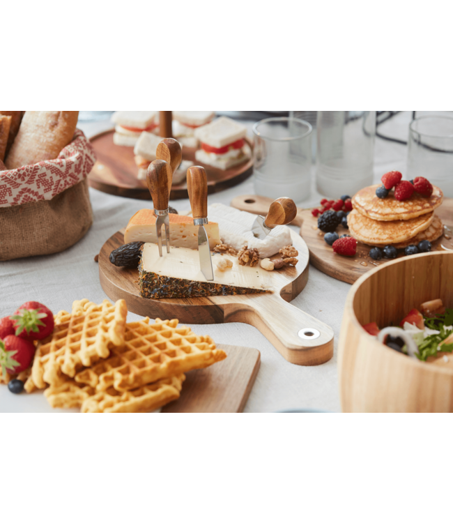 Point-Virgule Point Virgule 5-delige magnetische kaasset Acacia hout