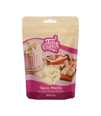 Funcakes Funcakes deco melts drip wit 250 gr.