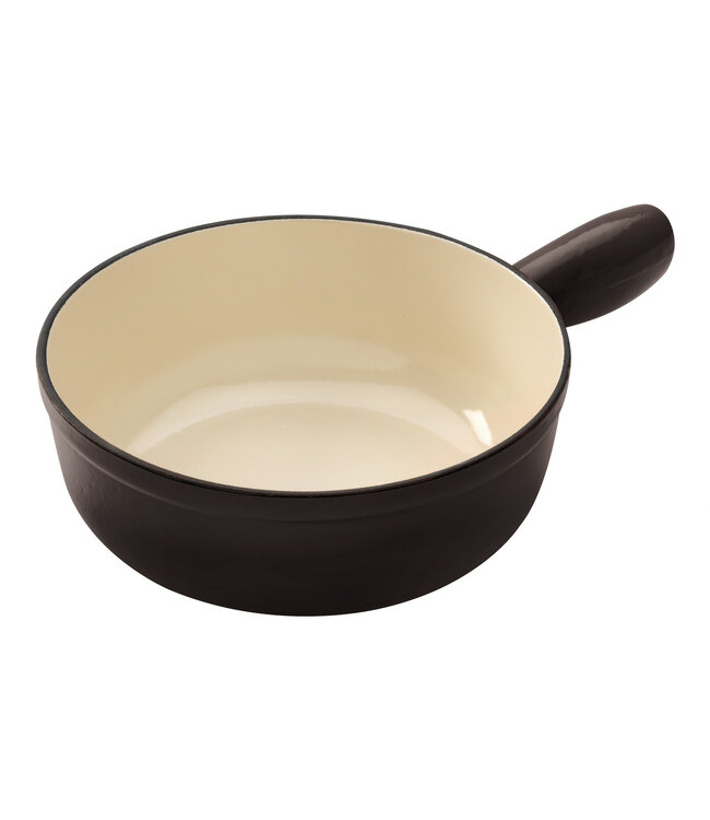 Kuhn Rikon Kuhn Rikon caquelon gietijzer zwart, inductiegeschikt 2.4 ltr. 24 cm actie van 107,50 voor 79,50 *