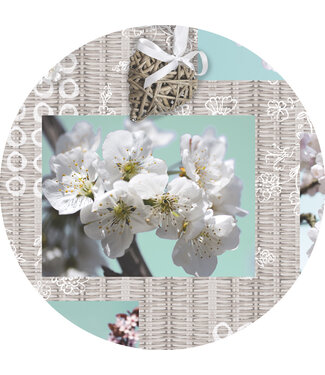 PVC Tafelzeil  Blossom Brocante rond 160 cm