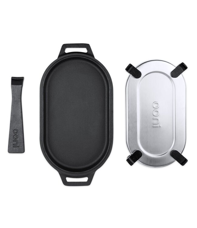 Ooni Ooni gietijzeren koekenpan Sizzler rechthoekig