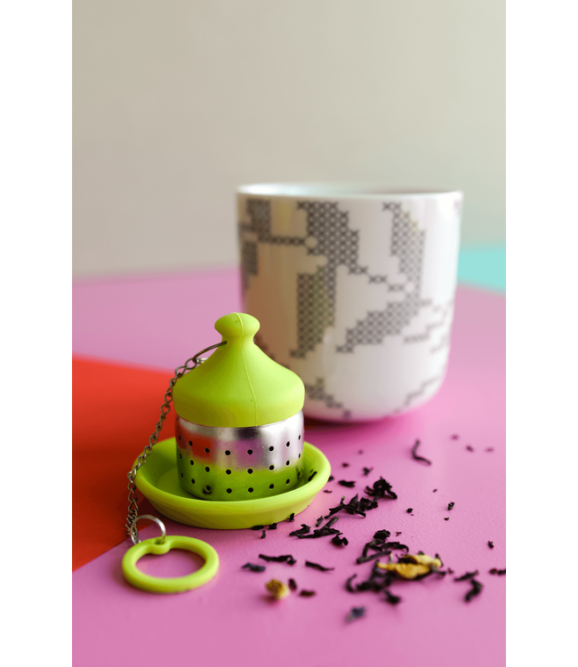 Dotz Dotz thee ei RVS/ groen siliconen