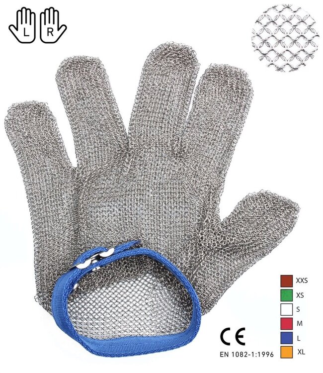 Solea oesterhandschoen maat L RVS 22 cm