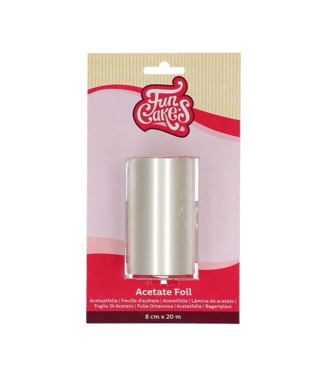 Funcakes FunCakes Acetaatfolie 8 cm x 20 m
