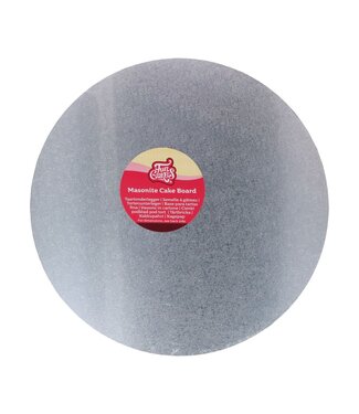 Funcakes Funcakes  Masonite cake board 25 cm zilver