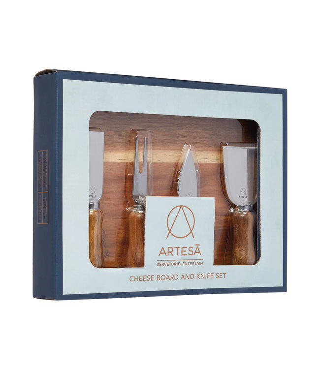 Artesa Artesà Acaciahouten Kaasplank & Messenset