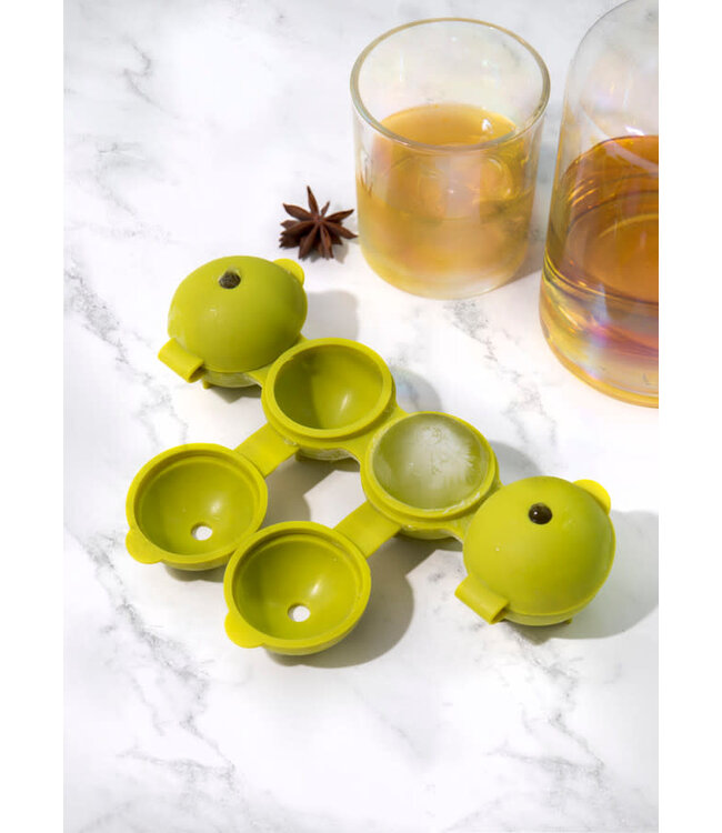 Barcraft Colourworks Sphere Ice Cube Moulds in geschenkverpakking lime groen