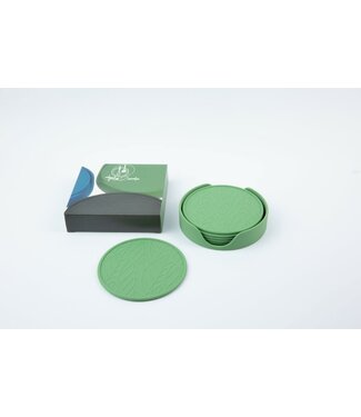 Tools2cook Tools2Cook glas onderzetter set 7 dlg Sage Green