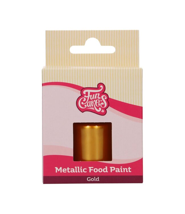Funcakes Funcakes eetbare metallic verf goud 30ml