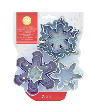 Wilton Wilton koekjes uitsteker assorti sneeuwvlokken set 7 st.