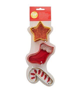 Wilton Wilton koekjes uitsteker ster-sok-zuurstok set 3 st.