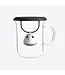 QDO Thee infuser Birdie Swing zwart met glazen mok 400 ml
