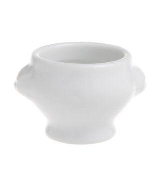 cosy & trendy Cosy &Trendy amuse/tapas potje leeuwenkop wit set van 6  stuks 5 cl,  5,5 X 4,5 cm