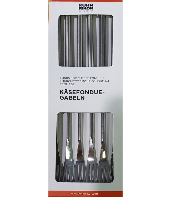 Kuhn Rikon Kaasfondue vork RVS set 6 stuks actie van 32,50 voor 24,50 *
