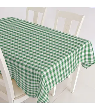 PVC Tafelzeil  Groen ruit klein 1.40 breed per 0.5 meter