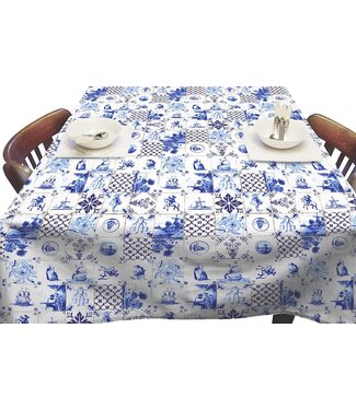 Tafelkleed Holland Tegels 1.40 x 2.50 meter
