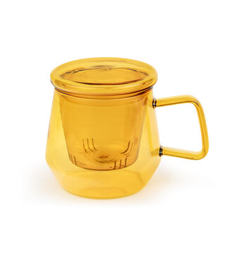 Bredemeijer Bredemeijer theeglas Tea For One Livorno amber geel 350 ml