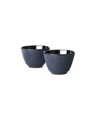 Bredemeijer Bredemeijer kopjes gietijzer Xilin blauw set 2 stuks actie van 18.95 voor 12.95 *