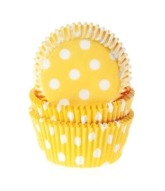 House of Marie House of Marie baking cups Stip geel 50 stuks