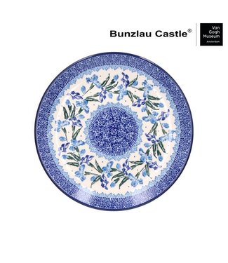 Bunzlau Castle Bunzlau bord  20 cm VGM Irises