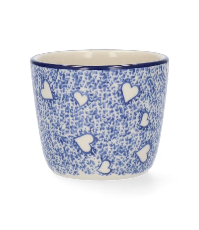 Bunzlau Castle Bunzlau mug tumbler 220 ml 8 cm - White Hearts