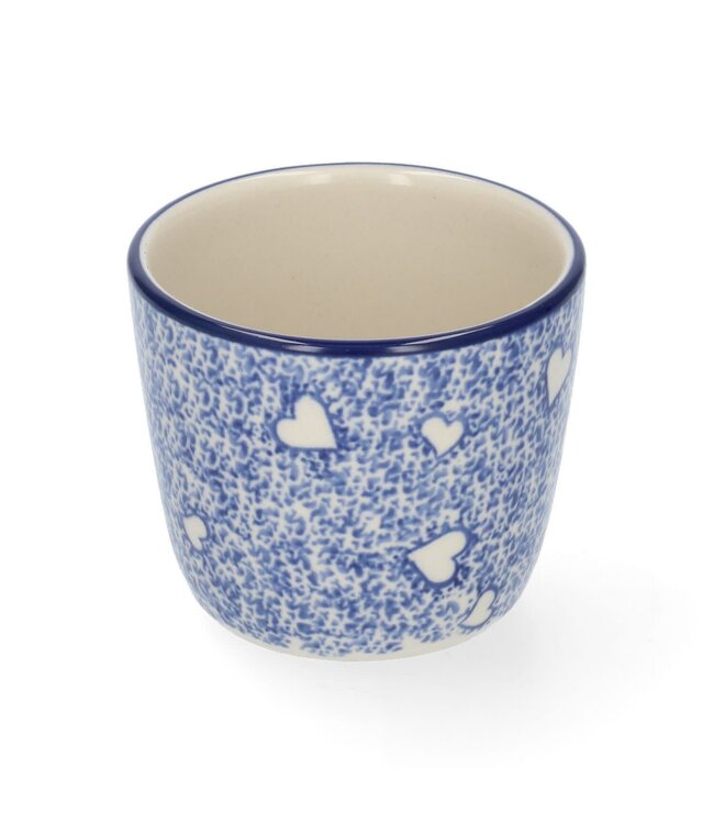 Bunzlau Castle Bunzlau mug tumbler 220 ml 8 cm - White Hearts