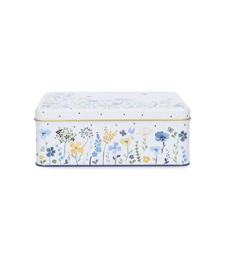 Bunzlau Castle Bunzlau Rectangular Tin Box/ koekjesblik 19x15 cm - Wild Flowers