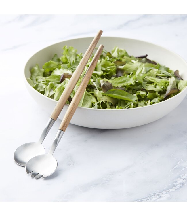 Point-Virgule Point-Virgule 2-delig slabestek uit acaciahout en rvs