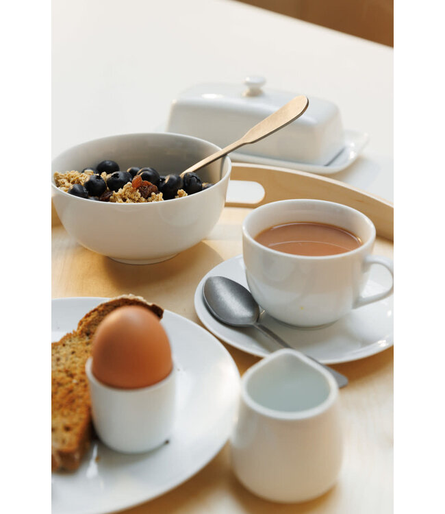 Mikasa Mikasa Krijt 4delige Porceleinen Eierdopjes Set, 5cm, Wit