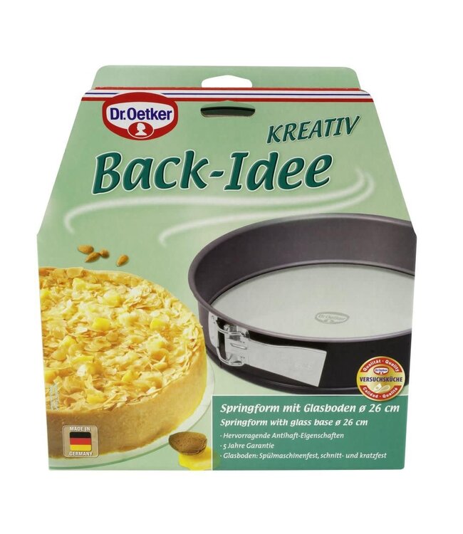 Dr. Oetker Dr. Oetker springvorm  met glazen bodem 26 cm