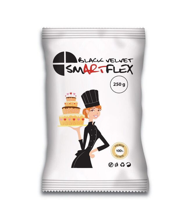 SmartFlex SmartFlex  fondant zwart Black Velvet 250 gram