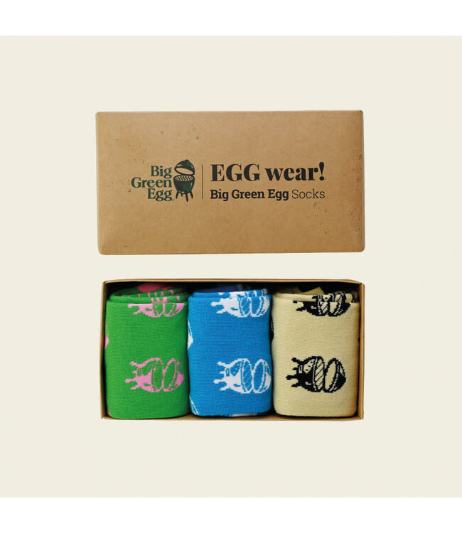 Big Green Egg Big Green Egg sokken 3 pack maat 39-42 actie van 35,- voor 29,95 *