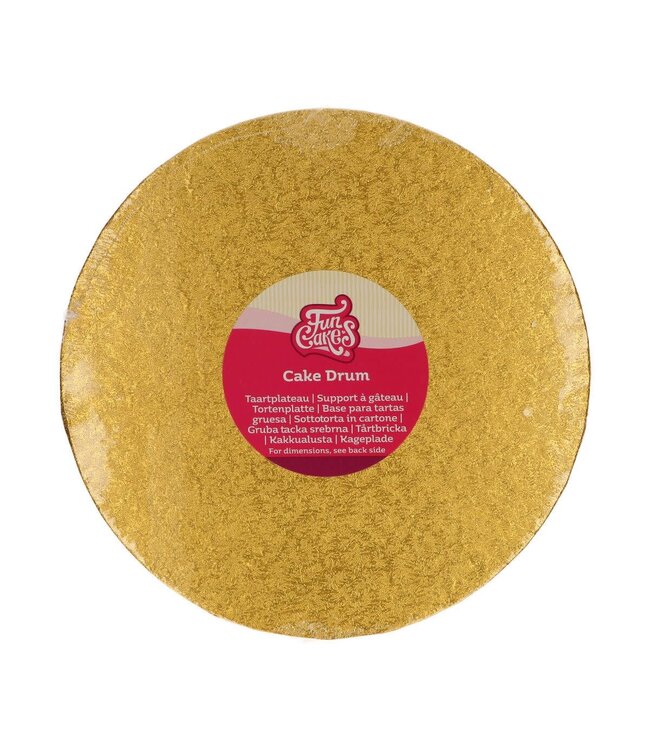 Funcakes FunCakes Cake Drum Round Ø20 cm - Gold
