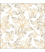 Ambiente Ambiente Servetten Napkin Poinsettia outline goud 20 stuks