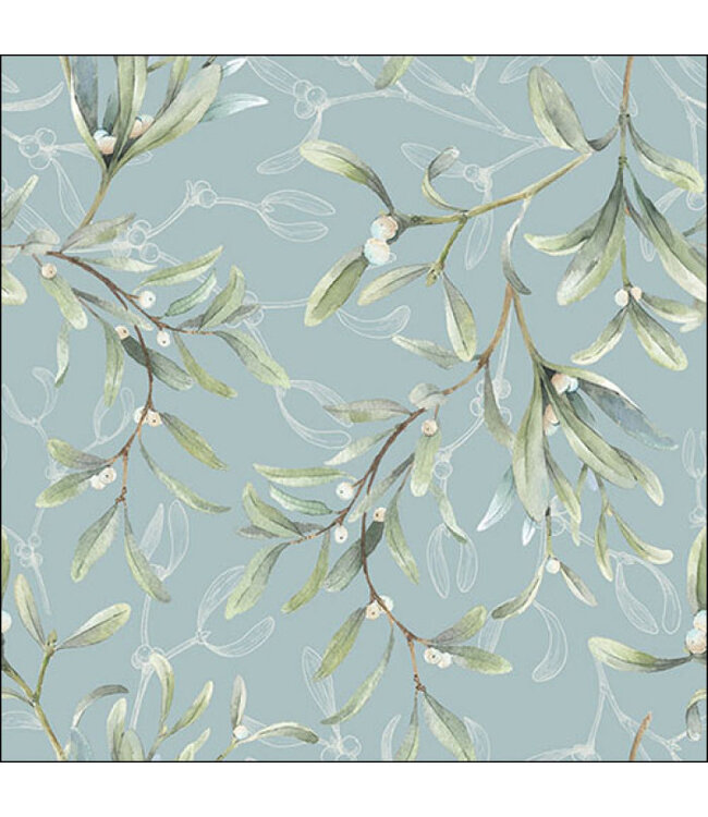 Ambiente Ambiente Servetten  Mistletoe all over green
