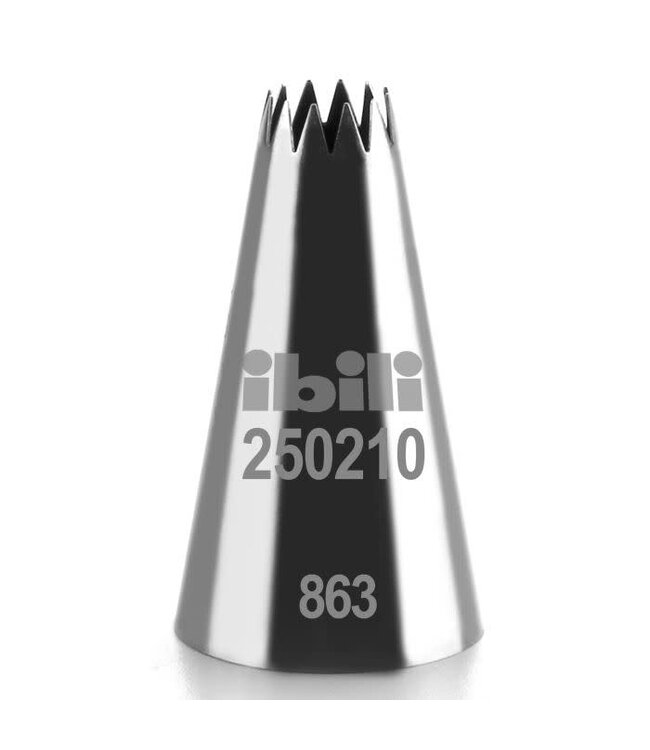 Ibili Ibili spuitmond kartel/ster 7 mm rvs