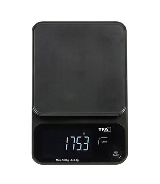 TFA TFA Cookie digitale keukenweegschaal zwart  0.1 gram - 5 kilo