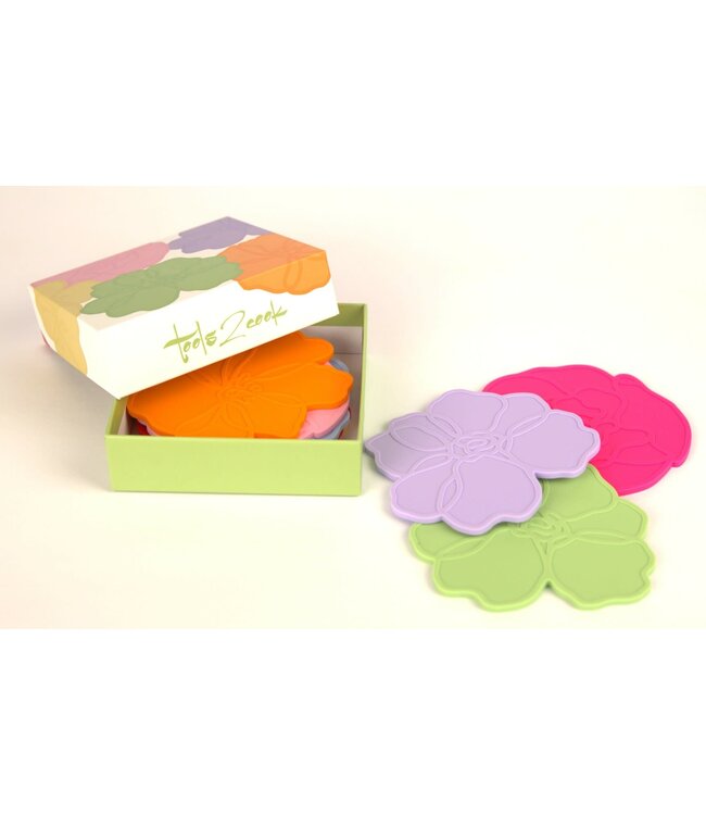 Tools2cook Tools2Cook doosje Flower glas onderzetters leeg