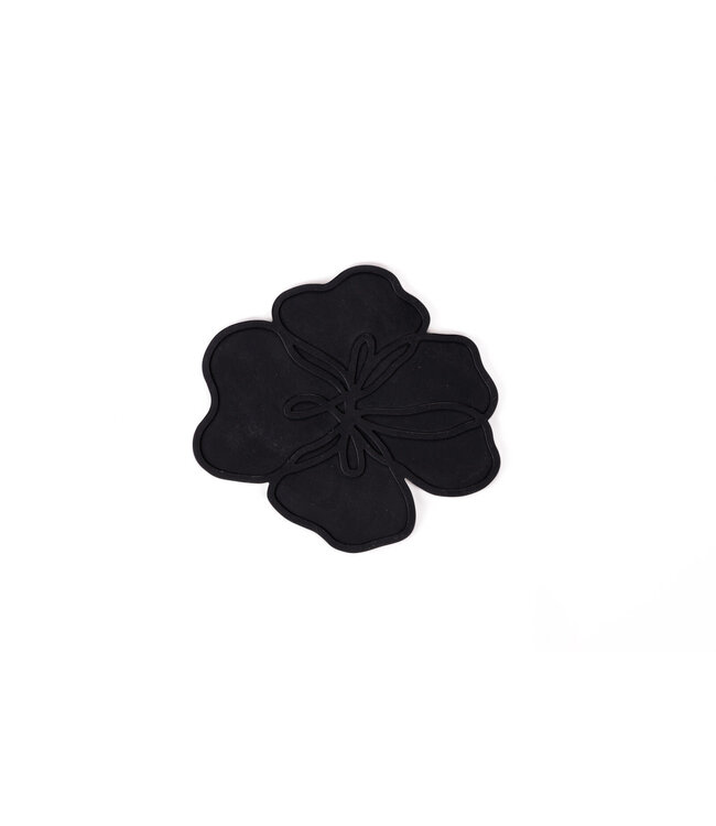 Tools2cook Flower glas onderzetter Violet Black