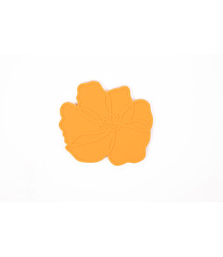 Tools2cook Tools2Cook Flower glas onderzetter Poppy Orange