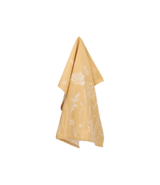 Bunzlau Castle Bunzlau theedoek  Wild Flowers Yellow/ geel Gots