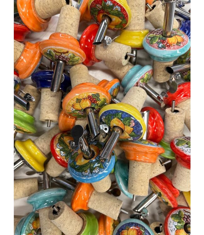 Flessen stopper  citroen Keramiek  By Bella Roba