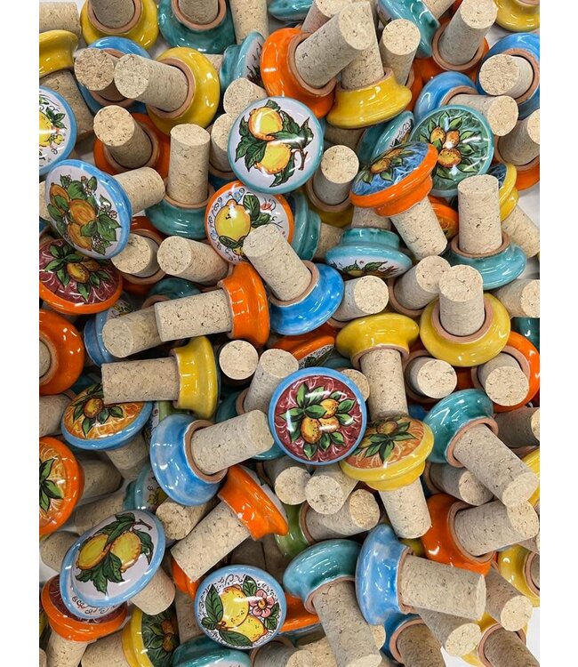 flessen stopper kurk / ceramiek   By Bella Roba  assorti