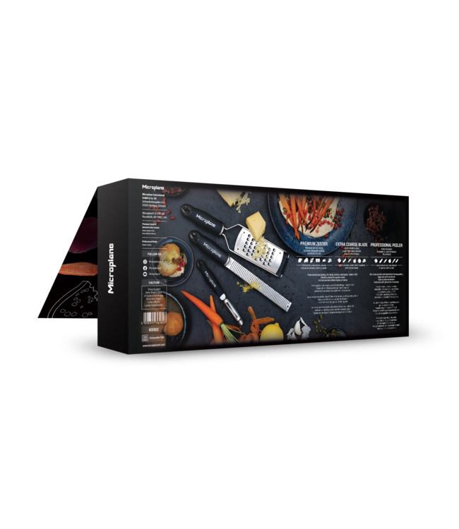 Microplane Microplane Gourmet set 3 delig  46020 45008 en 48091 actie van 78,95 voor 59,50 *