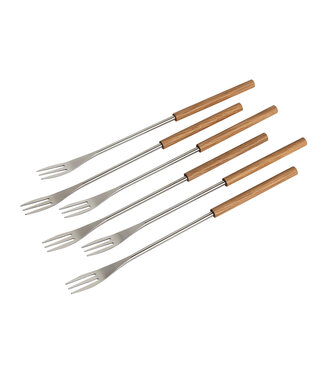 Kuhn Rikon Kaasfondue vork hout set 6 stuks actie van 29,50 voor 22,50 *