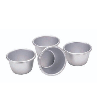 Kitchencraft KitchenCraft Set van vier minipuddingvormpjes/timbaaltjes, 7,5 cm