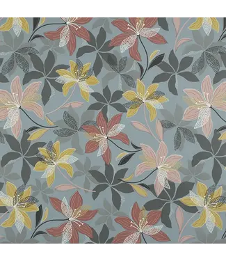 Tafelzeil Borsa 465-2 bloemen 1.40 m breed per 0.5 meter