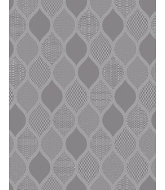 Gecoat tafeltextiel Karen grijs 140 cm breed per 0.5 meter