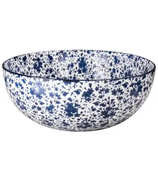 Gusta Gusta salade schaal Out Of The Blue - Floral 26x10 cm